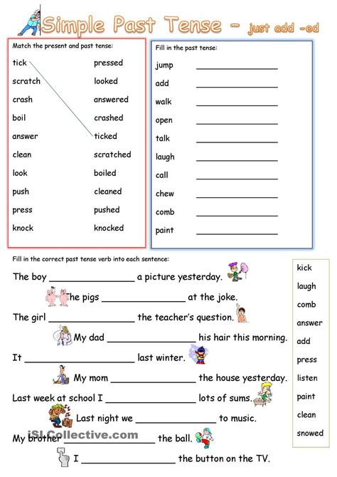 Verb Tenses Worksheets Pdf With Answers - Worksheets Joy