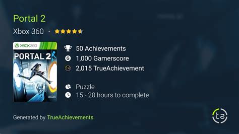 Portal 2 Achievements | TrueAchievements