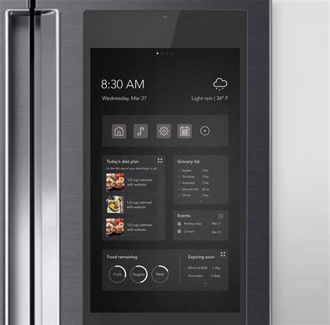 A practical design solution for smart refrigerator. Every smart fridge I see in the market has a ...