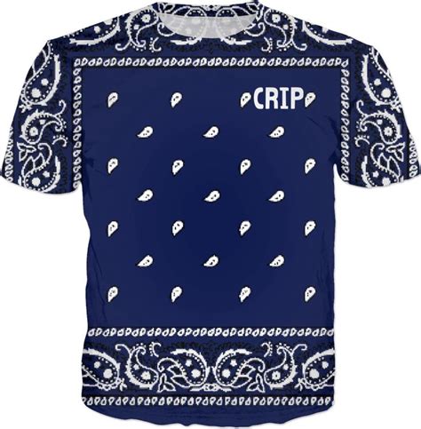 Crip blue Bandana Tee | Tees, Blue, Style and grace