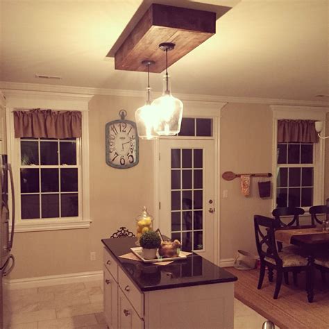 Island lighting | Home, Kitchen ceiling lights, Rustic kitchen