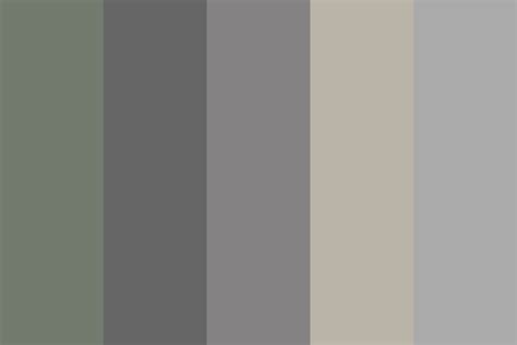 Green and Gray Color Palette