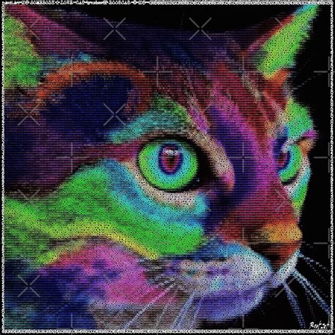 "ASCii ART COLOR CAT ™ by ROOTCAT" by Grimm Land | Redbubble