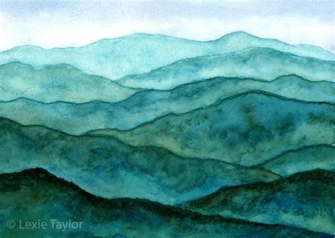 Blue Ridge Mountains Watercolor Giclee Print | Etsy | Watercolor mountains, Blue ridge mountains ...