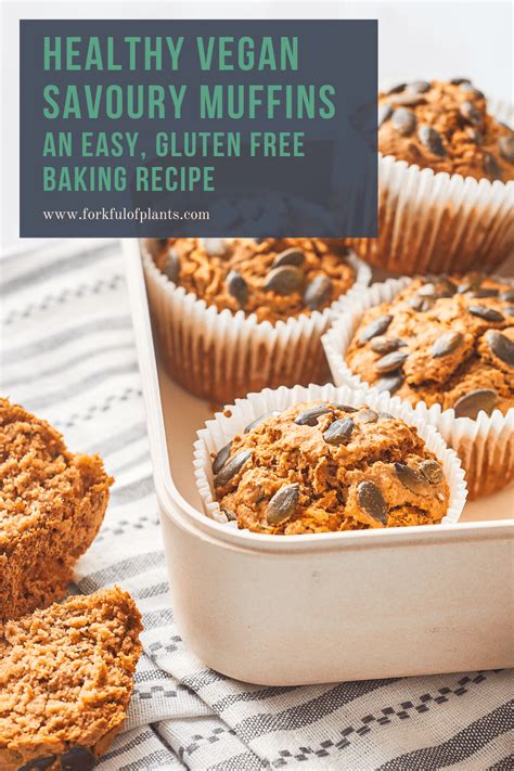 Healthy Vegan Savoury Muffins (Gluten Free) - Forkful of Plants