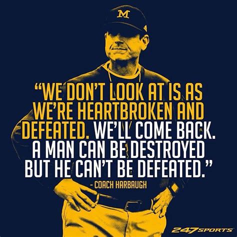 Kip Wood on Instagram: “Great quote!! #coachharbaugh #michiganman #michigan #umich #goblue ...