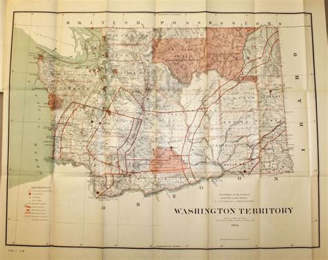 Old World Auctions - Auction 142 - Lot 288 - [Map with Report] Washington Territory [and] Report ...