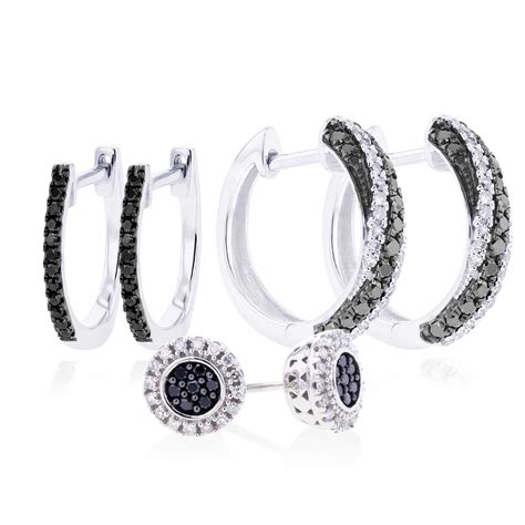 Black Diamond Earrings – Steven Singer Jewelers