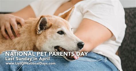 0400-NATIONAL-PET-PARENTS-DAY - List Of National Days