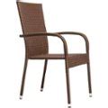 Patio Sense Wicker Chairs (Set of 4) Brown 62664 - Best Buy