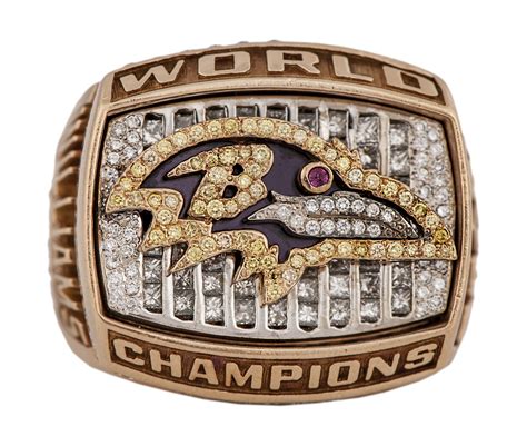 Lot Detail - 2000 Baltimore Ravens Super Bowl Champions Player Ring ...