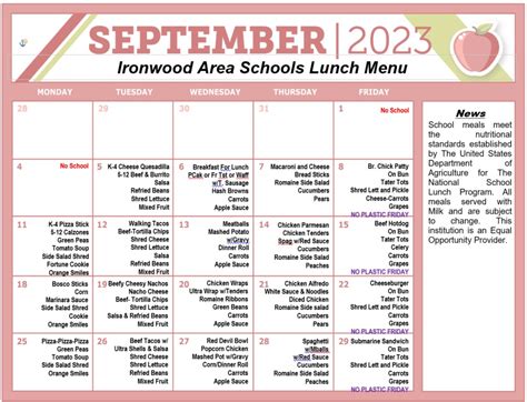 School Lunch Program | Ironwood Area Schools