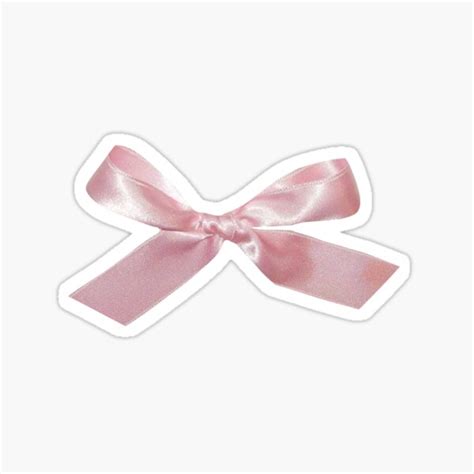 "pink bow aesthetic" Sticker for Sale by aubreesdesigns | Redbubble