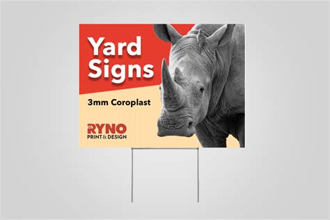 Custom Coroplast Lawn Sign Printing In Calgary – RYNO PRINT