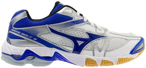 Mizuno Women's Wave Bolt 6 Volleyball Shoes (White/Blue, 12.0) - Walmart.com - Walmart.com