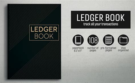 Amazon.com: Ledger Book: Accounting Ledger Books / Account Income and Expense Log Book: Merros ...