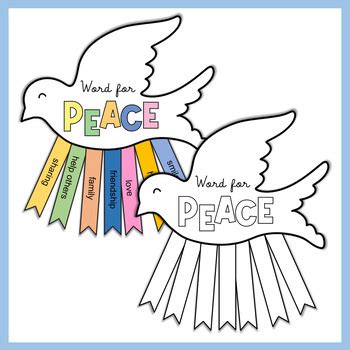 Peace Day - Peace Dove Crafts and Writing Activity by Vivi a Creative Store