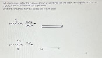 Answered: In both examples below the reactants… | bartleby