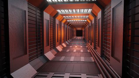 ArtStation - Sci-Fi Hallway