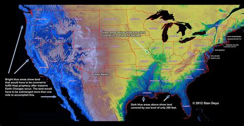 Possible water levels in USA during and after massive tectonic plate changes: Sea Levels USA ...