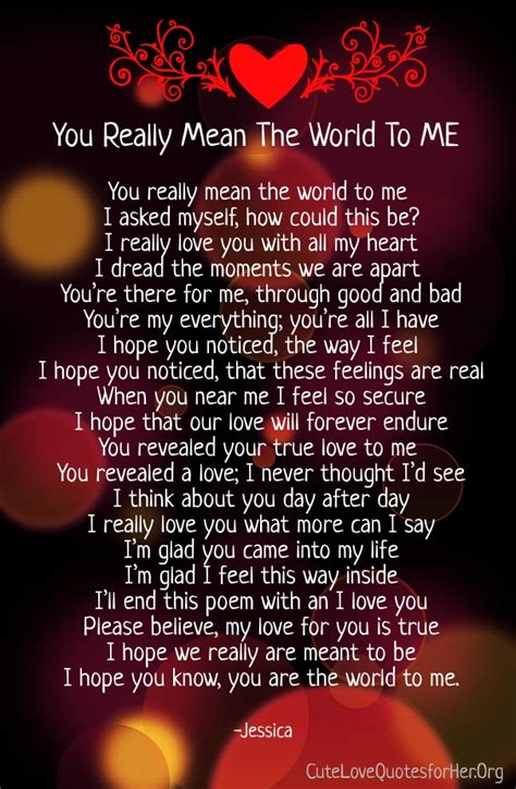 You Mean the World to Me Poems for Her & Him (2023)