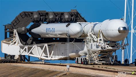 SpaceX Falcon Heavy rocket rolls to pad for Tuesday launch, dual ...