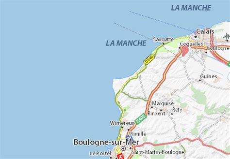 MICHELIN Cap Gris-Nez map - ViaMichelin