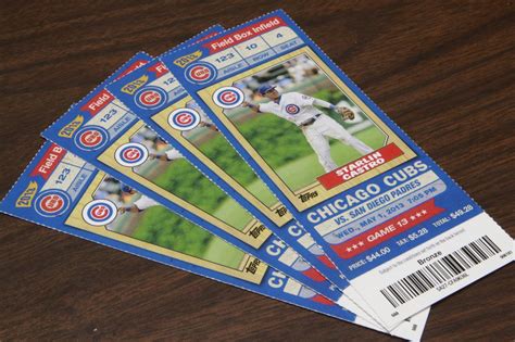 Plum Creek Christian Garage Sale & Auction: 4 Cubs Tickets - May 1st ...