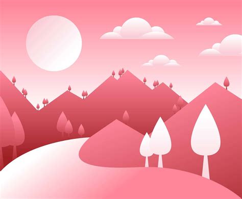 Mountain Landscape First Person Illustration Vector #2 Vector Art ...