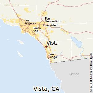 Vista California Map – Topographic Map of Usa with States