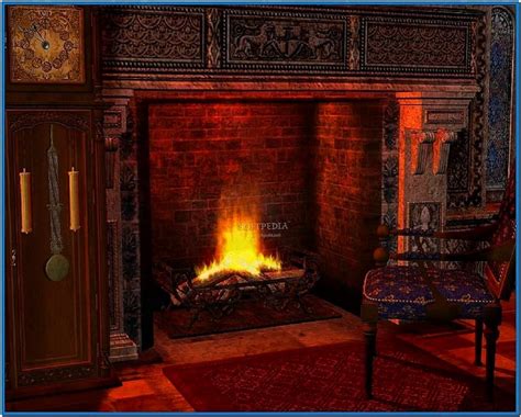 Fireplace Screensaver Animated - Download-Screensavers.biz