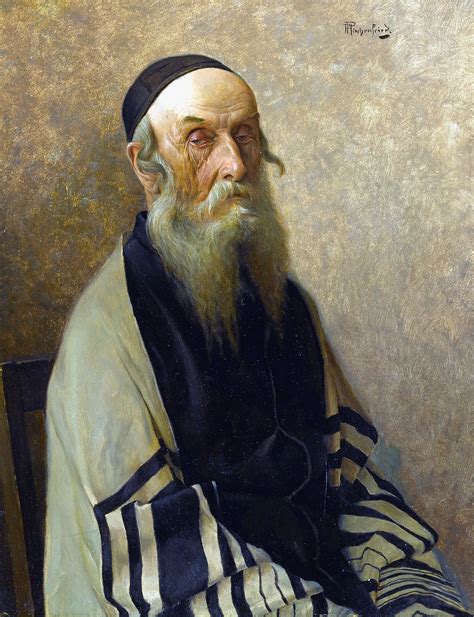 Alois Heinrich Priechenfried (1867-1953) Seated Rabbi - Oil on Panel | Pinturas, Judaicas