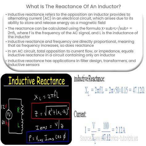 What is the reactance of an inductor?