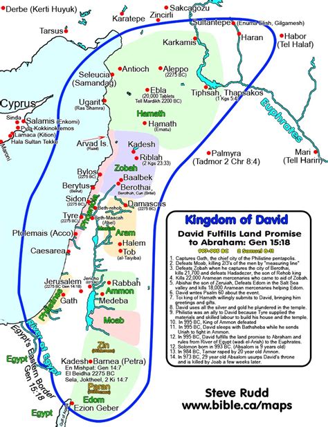 Biblical Israel Map Outline