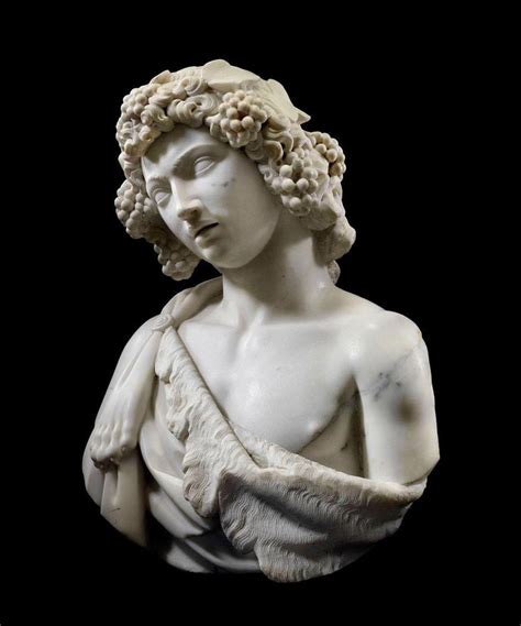 Bust of Bacchus. After Michelangelo, North Italian, early 18th Century. #bacchus #sculpture ...