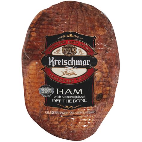 Kretschmar® Low Sodium Whole Ham off the Bone | Ham | Superlo Foods