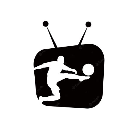 Premium Vector | Football game sport tv channel logo design