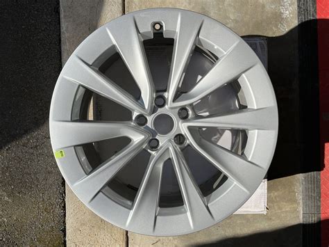 Available - 19” OEM Tesla Model 3 Stiletto Refresh Silver Sport Wheel ...