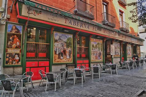 Sidewalk Cafe Madrid Photograph by Steffani Cameron - Fine Art America