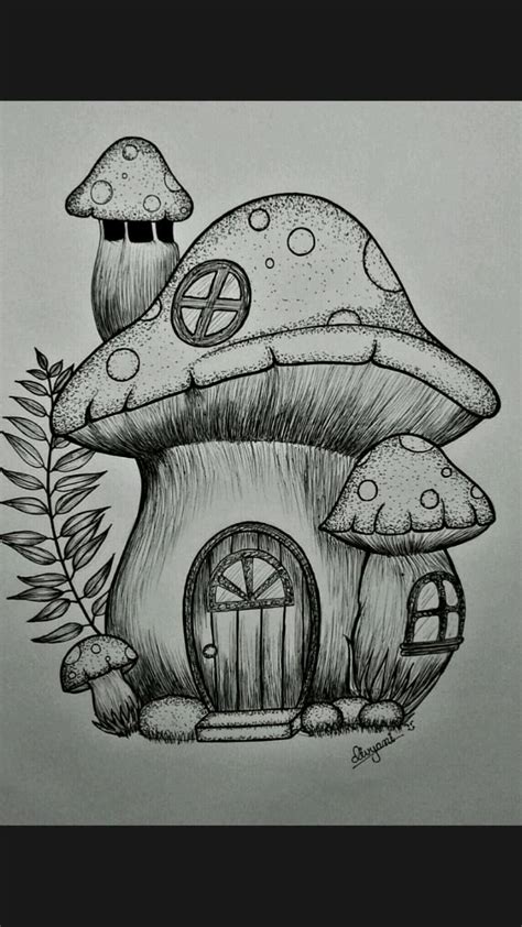 Tổng hợp 50+ mushroom house drawing cute tiên chibi xinh đẹp