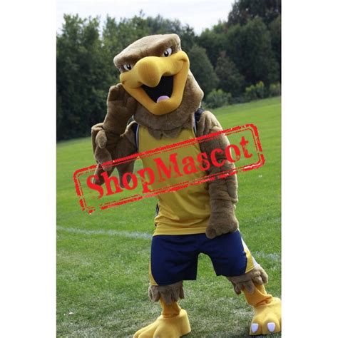 Brown College Hawk Mascot Costume