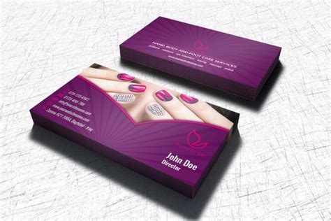 Nail Salon Business Card Template | Worth to Buy