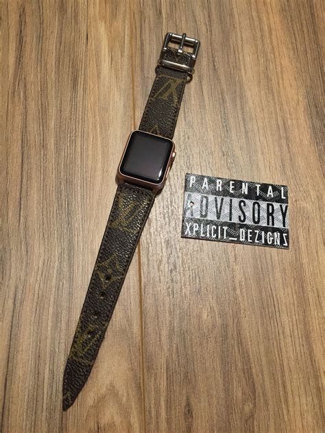 Custom Apple Watch band using 100% Authentic Louis Vuitton Material ...