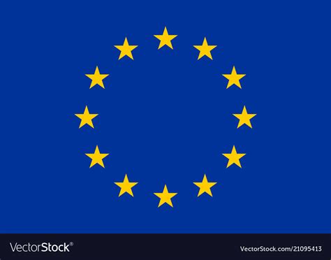 European union flag Royalty Free Vector Image - VectorStock