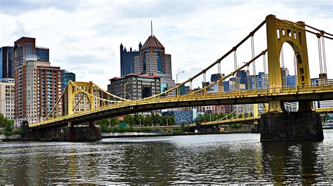 Bridge over the River in Pittsburgh, Pennsylvania image - Free stock ...