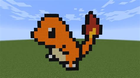 Charmander | Minecraft Pixel Art Tutorial 004 - YouTube