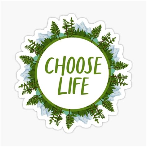 "choose life quotes" Sticker for Sale by Asyemkol | Redbubble