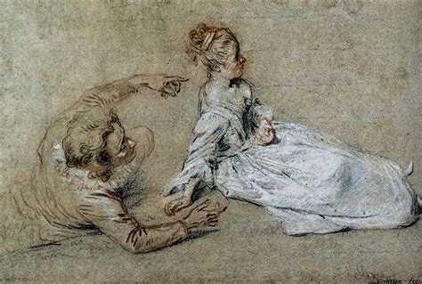 Sitting Couple, c.1716 - Antoine Watteau - WikiArt.org