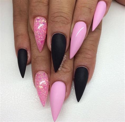 Pink And Black Nails: The Perfect Combo For A Fun And Edgy Look ...