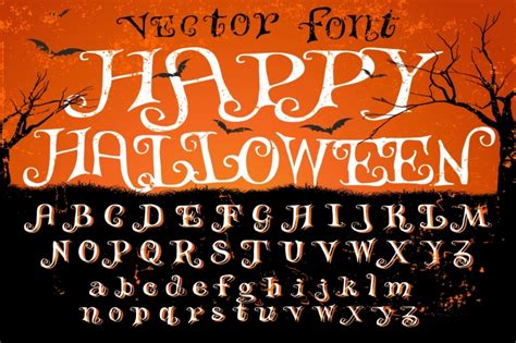 Happy Halloween - vector font By Vintage Font Lab | TheHungryJPEG